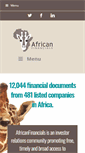 Mobile Screenshot of africanfinancials.com